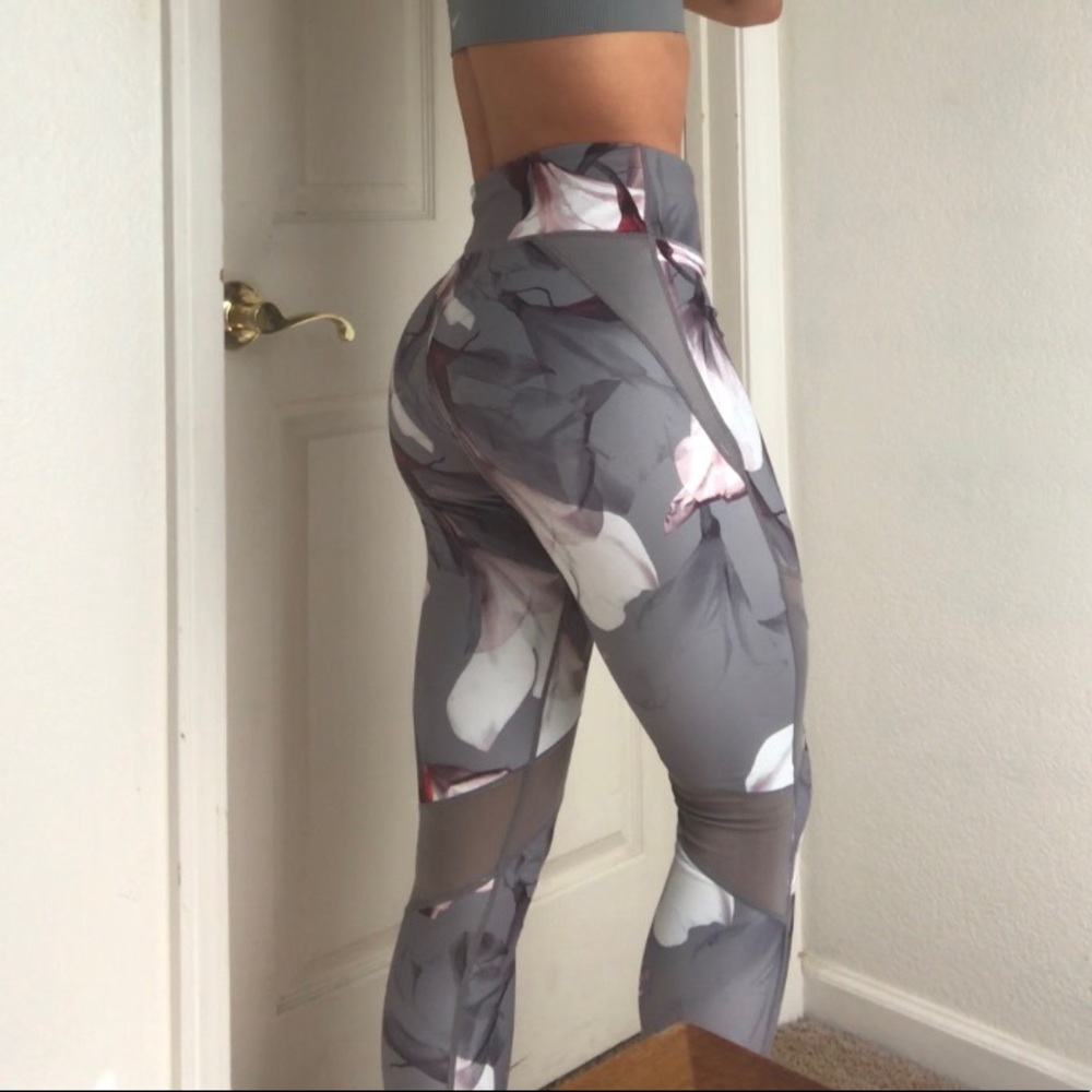 Fabletics high waisted floral leggings